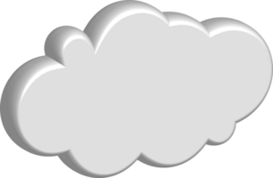 icône de recadrage de nuage blanc png