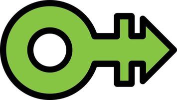 Mars Stroke H Vector Icon Design