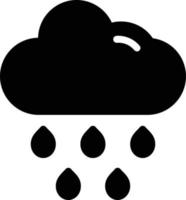 Cloud Rain Vector Icon Design