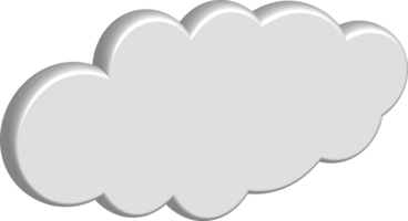 Symbol zum Ausschneiden der weißen Wolke png