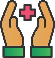 Hand Holding Medical Vector Icon Design