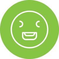 Laugh Squint Vector Icon Design