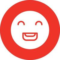 Laugh Beam Vector Icon Design