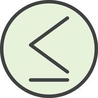 Less Than Vector Icon Design