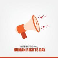 Vector Illustration of International Human Rights Day. Simple and Elegant Design