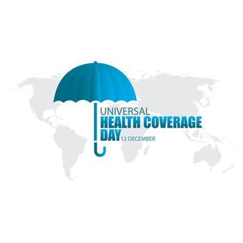 Vector Illustration for World Health Coverage Day. Simple and Elegant Design