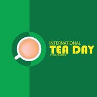 Vector Illustration of International Tea Day. Simple and Elegant Design