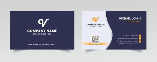 Modern Business Card - Creative and Clean Business Card Template, Luxury business card design template. vector