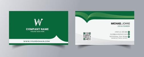 tarjeta de visita moderna: plantilla de tarjeta de visita creativa y limpia, plantilla de diseño de tarjeta de visita de lujo. vector