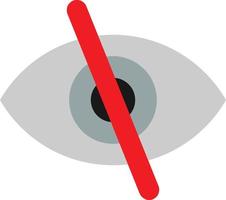 Eye Slash Vector Icon Design