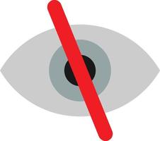 Eye Slash Vector Icon Design