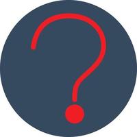 Question Circle Vector Icon Design