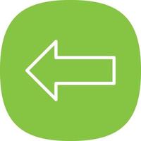 Long Arrow Alt Left Vector Icon Design