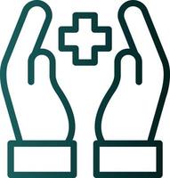 Hand Holding Medical Vector Icon Design