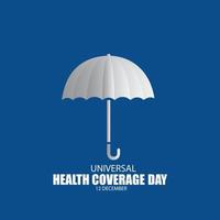 Vector Illustration for World Health Coverage Day. Simple and Elegant Design