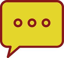 Comment Dots Vector Icon Design