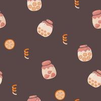 pattern with jars vector