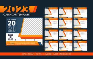 2023 New Year Corporate Calendar Template vector