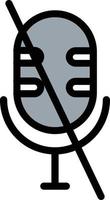 Microphone Alt Slash Vector Icon Design