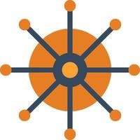 Dharmachakra Vector Icon Design