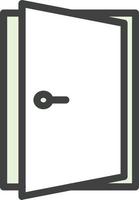 Door Open Vector Icon Design