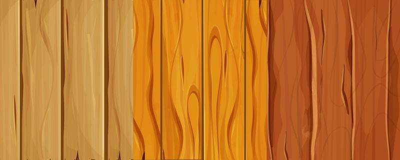 Set Old wooden texture, cover from planks, ui game background, seamless pattern in cartoon style isolated. Collection Detailed, textured material. . Vector illustration