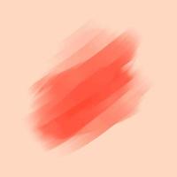 Red vibrant watercolor texture vector illustration. Hand painted brush textured paint drawing.