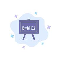 Chemistry Formula Science Science Formula Blue Icon on Abstract Cloud Background vector