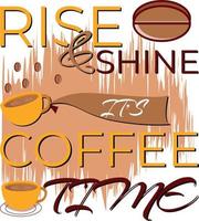 Coffee T-Shirt Design vector