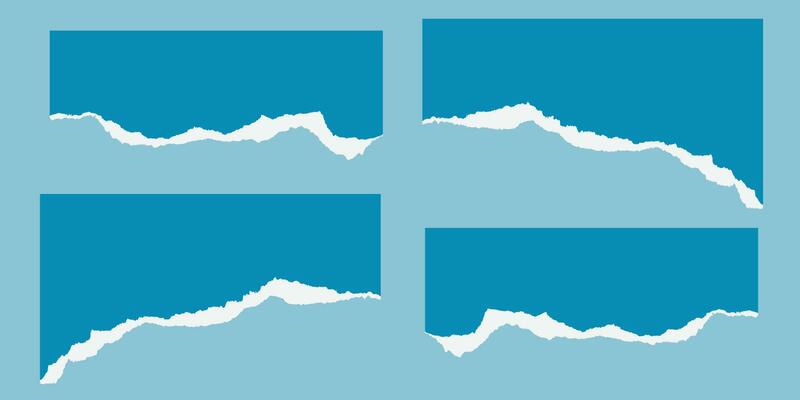 Free blue color torn paper bundle