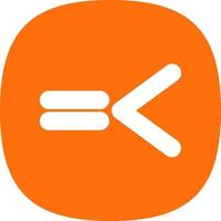 Less Than Equal Vector Icon Design