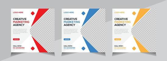 Modern Creative Social Media banner Design, Business Social Media Post Template, Web Banner, Unique Editable, Free Vector