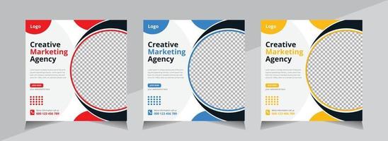 Modern Creative Social Media banner Design, Business Social Media Post Template, Web Banner, Unique Editable, Free Vector