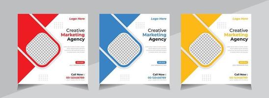 Modern Creative Social Media banner Design, Business Social Media Post Template, Web Banner, Unique Editable, Free Vector