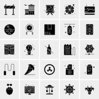 25 iconos de negocios universales vector ilustración de icono creativo para usar en proyectos relacionados con la web y dispositivos móviles