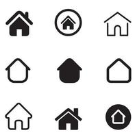 Home Icons Vector