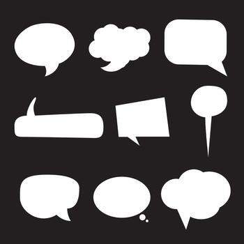 Message bubble, vector effect