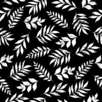 Simple leaves seamless pattern. Hand drawn design for fabrics, clothes, goods, websites vector