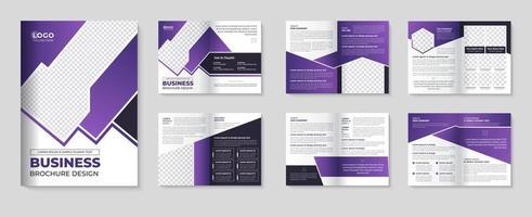 plantilla de folleto corporativo con diseño de folleto de empresa minimalista para descarga profesional de agencia vector