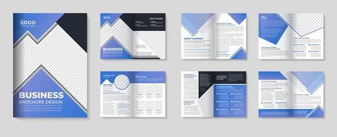 Corporate brochure template with minimalist Company leaflet design for agency pro download vector