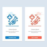 Canada Speaker Laud  Blue and Red Download and Buy Now web Widget Card Template vector