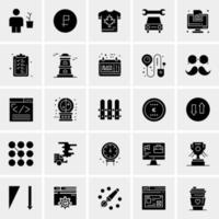 25 iconos de negocios universales vector ilustración de icono creativo para usar en proyectos relacionados con la web y dispositivos móviles