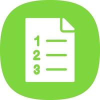 List Ol Vector Icon Design