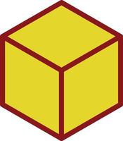 diseño de icono de vector de cubo