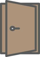 Door Open Vector Icon Design