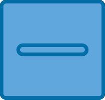 Minus Square Vector Icon Design