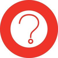 Question Circle Vector Icon Design