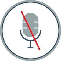 Microphone Alt Slash Vector Icon Design