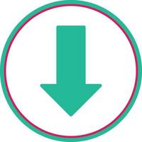 Long Arrow Alt Down Vector Icon Design