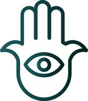 diseño de icono de vector de hamsa